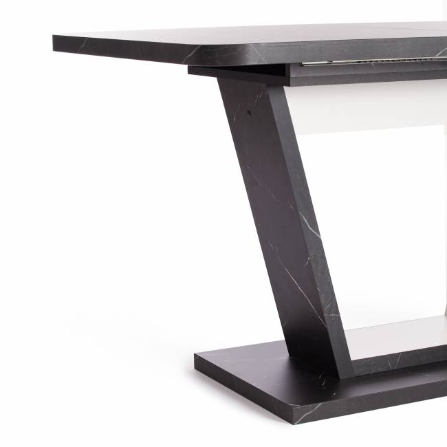 Стол обеденный VOX раздвижной ЛДСП, 132-172x85x75,5 см, Мрамор черный/Белый Мрамор черный/Белый ЛДСП Стол обеденный VOX раздвижной ЛДСП, 132-172x85x75,5 см, Мрамор черный/Белый Мрамор черный/Белый ЛДСП