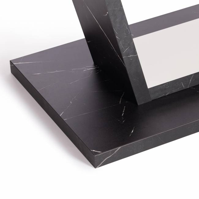 Стол обеденный VOX раздвижной ЛДСП, 132-172x85x75,5 см, Мрамор черный/Белый Мрамор черный/Белый ЛДСП Стол обеденный VOX раздвижной ЛДСП, 132-172x85x75,5 см, Мрамор черный/Белый Мрамор черный/Белый ЛДСП