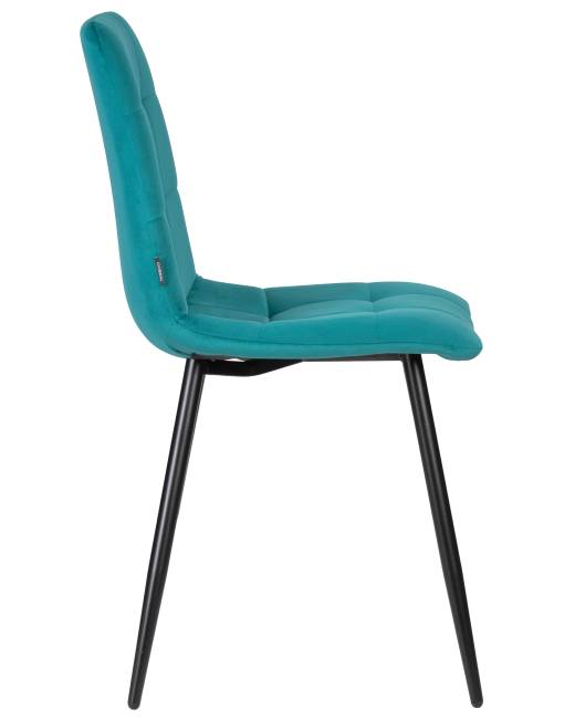 Набор 4 шт Стул обеденный DOBRIN CHILLY, Морской волны Holland 56, основание черное