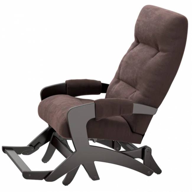 Кресло-глайдер ТВИСТ Самурай, венге коричневый,  коричневый
