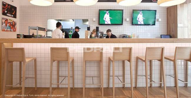 Стул деревянный барный Young беленый дуб 410х515х1015 мм