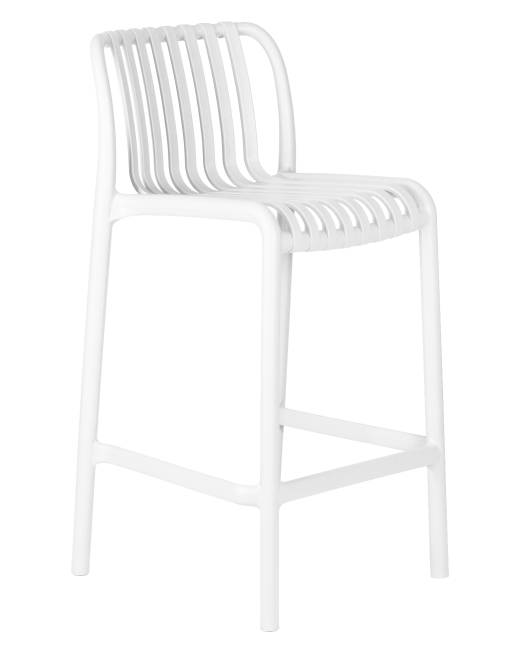 Набор 4 шт Стул полубарный DOBRIN CHLOE, белый
