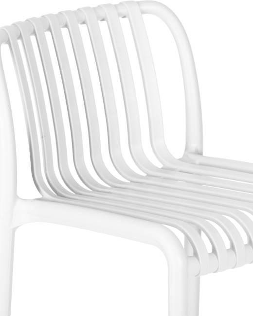 Набор 4 шт Стул полубарный DOBRIN CHLOE, белый