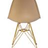 Набор 4 шт Стул обеденный DOBRIN DSR, ножки золотые, цвет бежевый (GR-03)