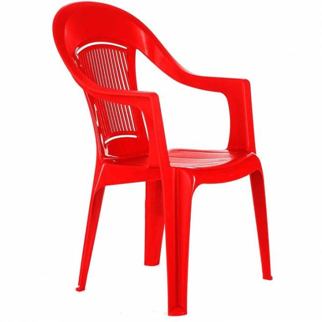 Кресло пластиковое "Фламинго" красный