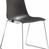 Стул пластиковый на полозьях Zebra Technopolymer хром, антрацит 510х530х800 мм