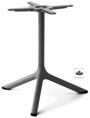 Подстолье металлическое Tripe антрацит Ø610х500 мм