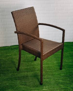 Кресло плетеное Dove коричневый люкс 520х580х900 мм