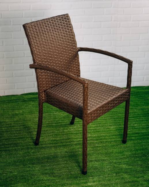 Кресло плетеное Dove коричневый люкс 520х580х900 мм