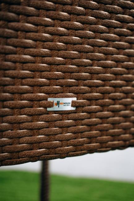 Кресло плетеное Dove коричневый люкс 520х580х900 мм