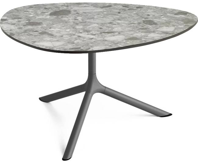 Столик ламинированный кофейный Tripe Maxi антрацит, зернистый 830х830х510 мм Столик ламинированный кофейный Tripe Maxi антрацит, зернистый 830х830х510 мм