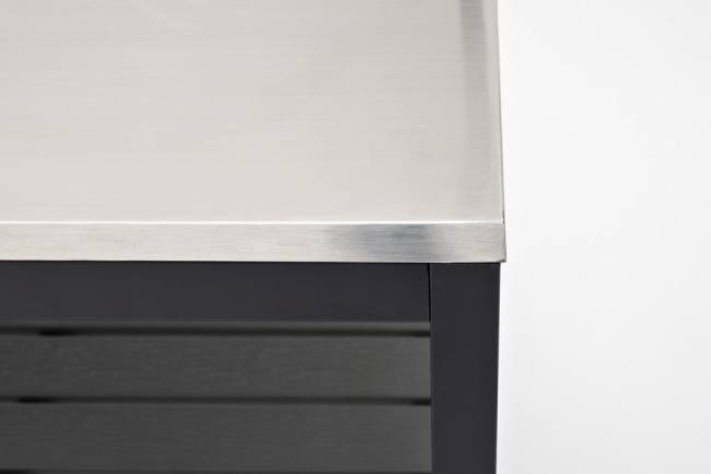 Модуль уличной кухни из алюминия БЕЙС (угловой открытый)