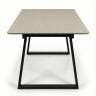 Стол DikLine DZ160 Текстиль бежевый/черные (2 уп.)