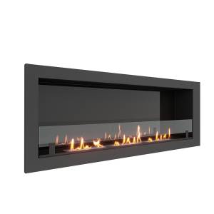 Биокамин встраиваемый SteelHeat ONE 1400 LITE (Стекло + Стемалит)