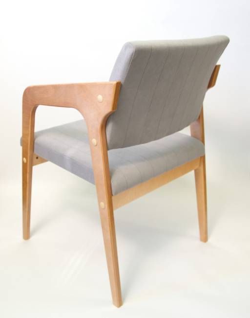 Стул-кресло Шадди натур/серый