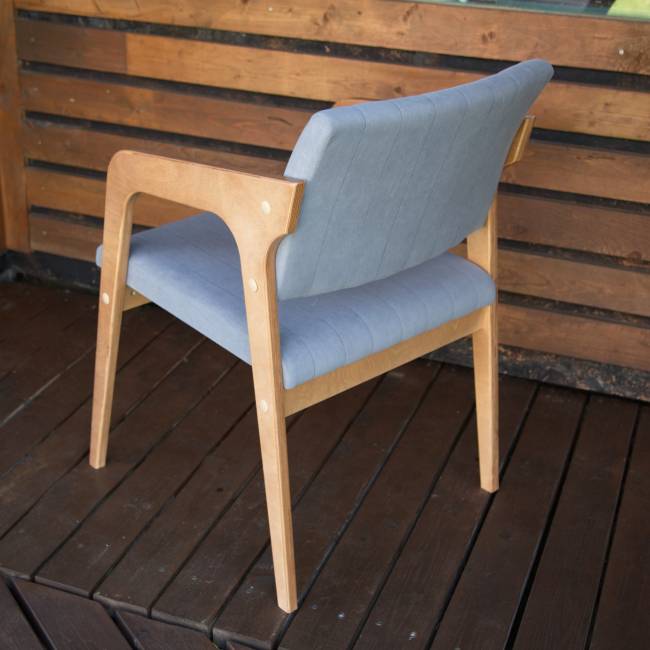 Стул-кресло Шадди натур/серый