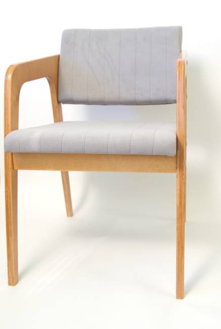 Стул-кресло Шадди натур/серый