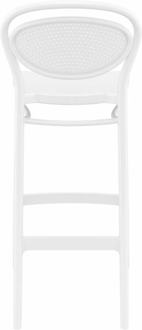 Стул пластиковый барный Marcel Bar 75 белый 450х520х1060 мм Стул пластиковый барный Marcel Bar 75 белый 450х520х1060 мм