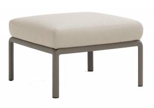 Пуф пластиковый с подушкой Komodo Pouf тортора, панама 700х700х490 мм