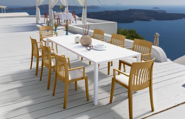 Кресло пластиковое Eden-K темно-желтый 600х540х860 мм