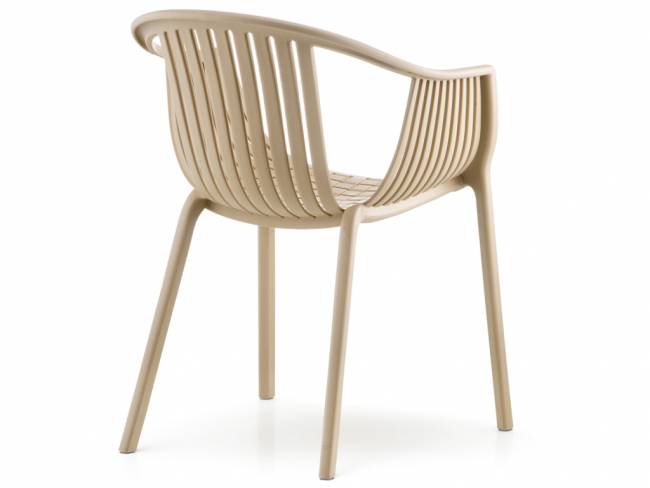 Кресло пластиковое Tatami песочный 580х615х780 мм