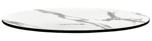 Столешница круглая Solid Compact Ø890 белый мрамор Ø890х12 мм