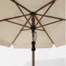 Зонт от солнца Kvatro, коричневый под дерево/бежевый
