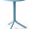 Стол пластиковый обеденный Step + Step Mini голубой Ø605х400-765 мм