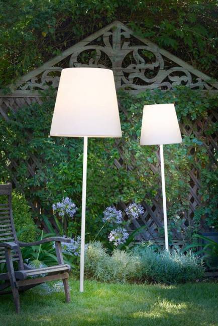 Торшер пластиковый Fiaccola Ali Baba Lighting белый Ø430х1850 мм