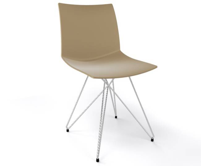 Стул пластиковый Kanvas TC тортора 430х500х790 мм Стул пластиковый Kanvas TC тортора 430х500х790 мм