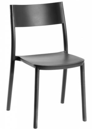 Стул пластиковый To-Me черный 490х470х800 мм