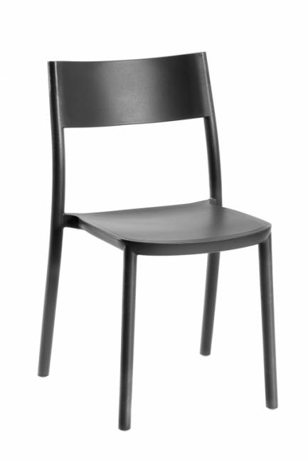 Стул пластиковый To-Me черный 490х470х800 мм