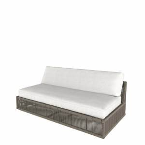 Секция центральная "Канцлер", из искусственного ротанга, коричневый, темно-серый