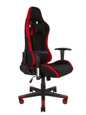 Кресло офисное / Лотус EVO / Lotus EVO / черно - красная ткань /пластиковая крестовина