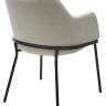 Стул АЛИСТЕР, цвет RAIN 1 молочный велюр / черный каркас М-City