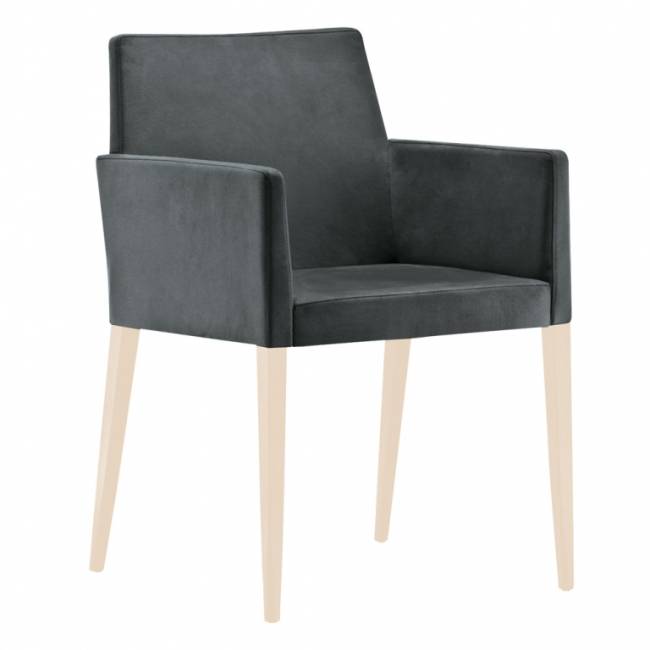 Кресло деревянное мягкое Dress 540х520х820 мм