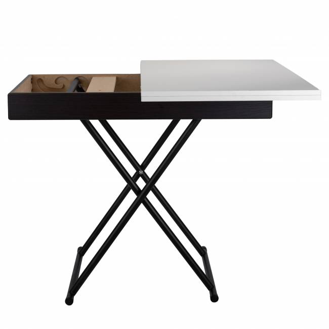 Стол-трансформер Лерон белый/черный Стол-трансформер Лерон белый/черный