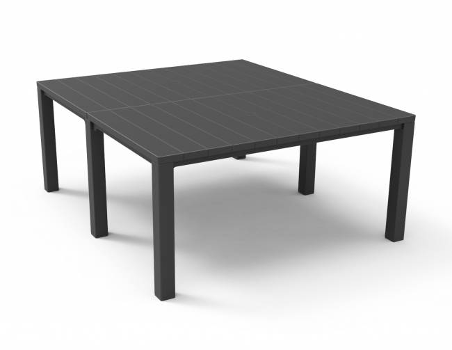 Julie Double table 2 configurations graphite