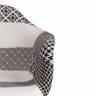 Кресло CINDY SOFT (EAMES) (mod. 101) black/white (черный/белый) дерево бук/металл/мягкое сиденье/ткань