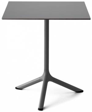 Стол ламинированный обеденный Tripe антрацит, антрацит 600х600х740 мм