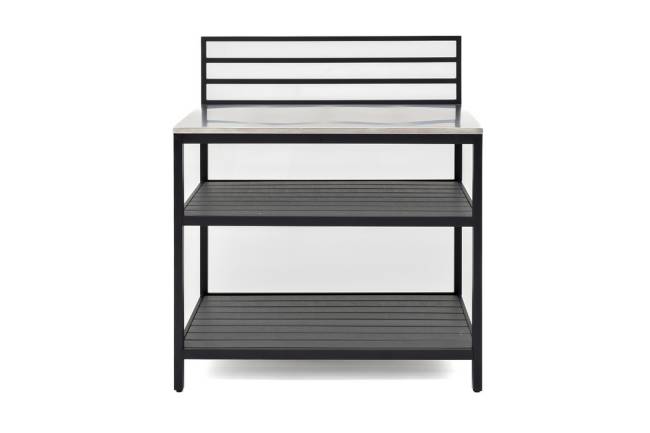 Модуль уличной кухни из алюминия БЕЙС (консоль открытая)