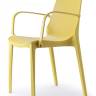 Кресло пластиковое Ginevra горчичный 570х560х860 мм