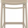 Стул пластиковый барный Marcel Bar 75 бежевый 450х520х1060 мм