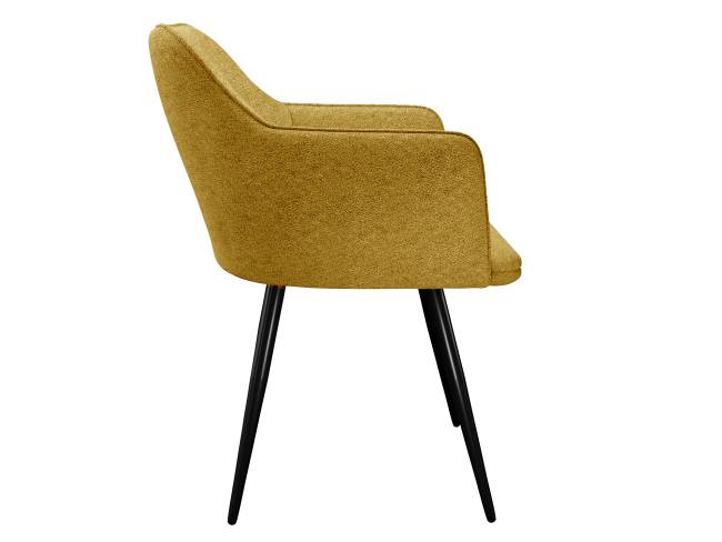 Стул DikLine 277 поворотный NS Gold горчица, ножки черные