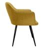 Стул DikLine 277 поворотный NS Gold горчица, ножки черные