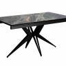 Стол DikLine DKS140 керамика Nebula Gold (мрамор глянец серый), подстолье черное, опоры черные (2уп.) Стол DikLine DKS140 керамика Nebula Gold (мрамор глянец серый), подстолье черное, опоры черные (2уп.)