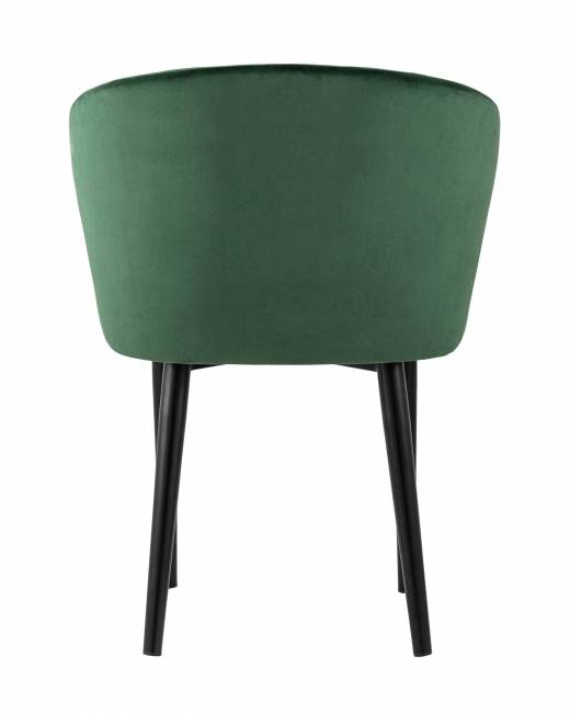 Стул с подлокотниками Нейтон велюр зеленый