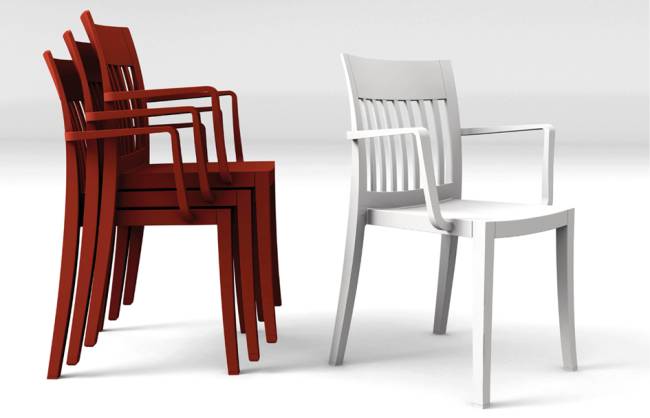 Кресло пластиковое Eden-K кирпично-красный матовый 600х540х860 мм Кресло пластиковое Eden-K кирпично-красный матовый 600х540х860 мм