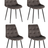 Стул Флекс New велюр антрацитовый 4шт.