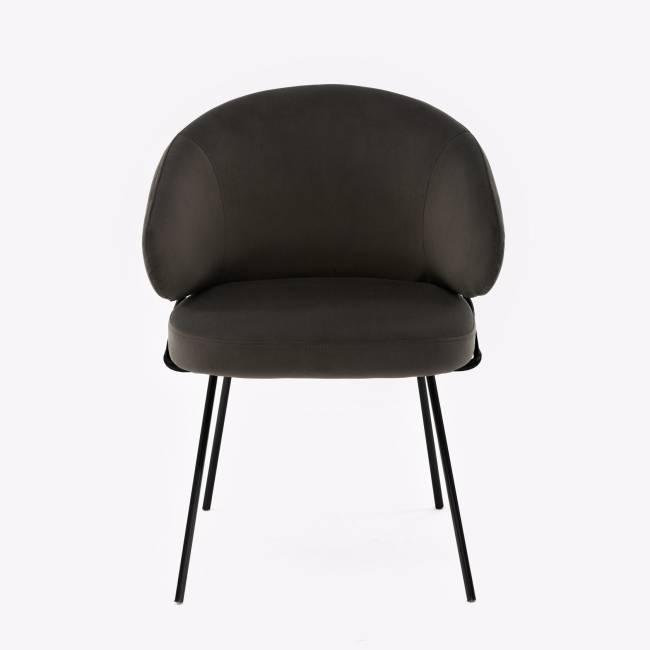 Дизайнерский стул Cosmos графит, основание металл черный матовый